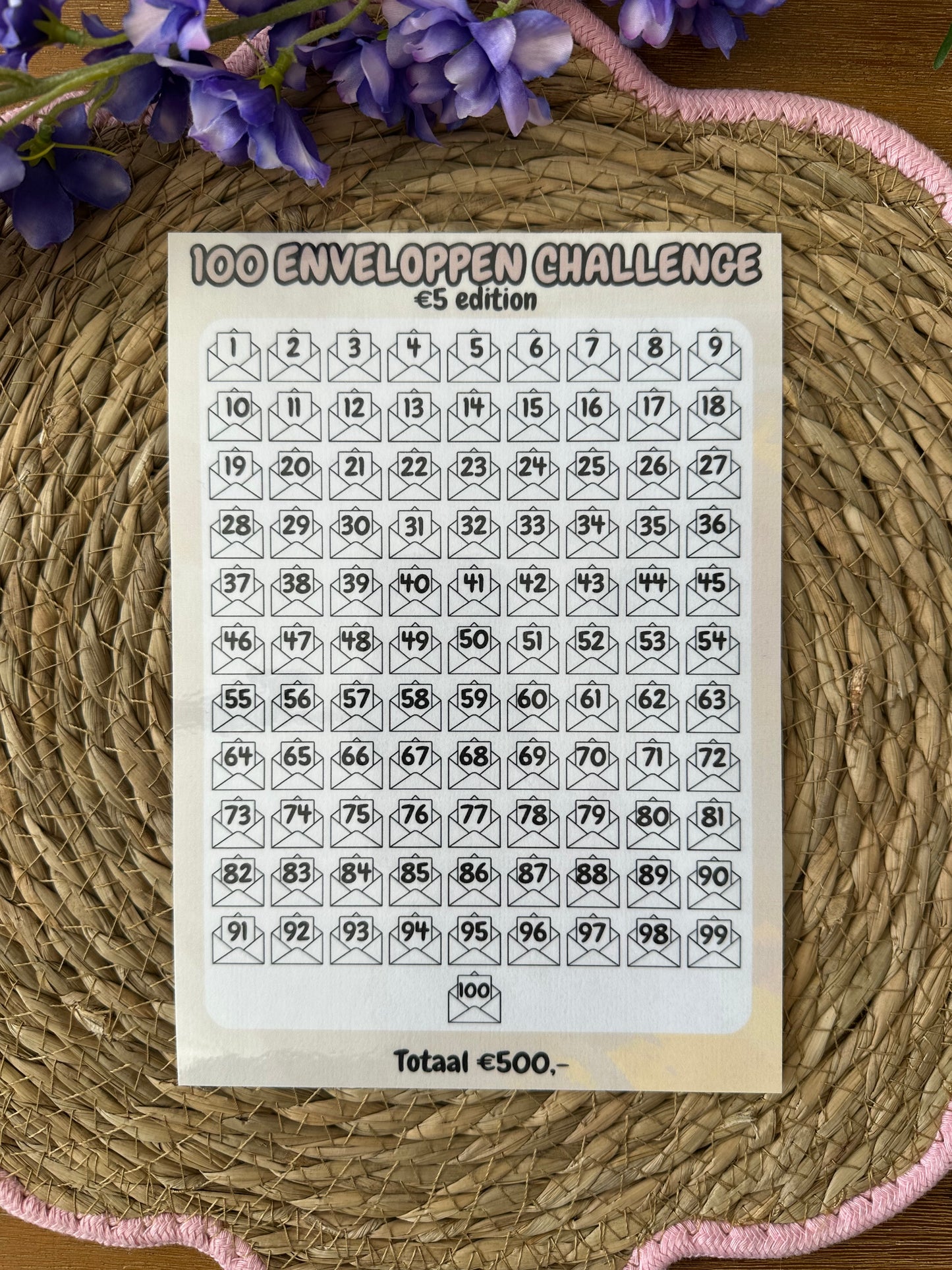 100 enveloppen challenge
