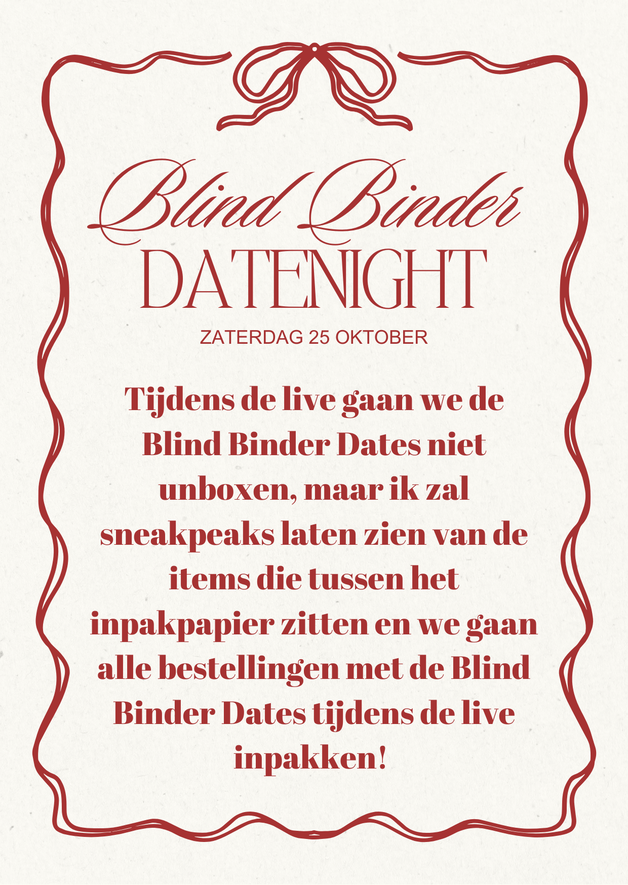Blind Binder Date A5