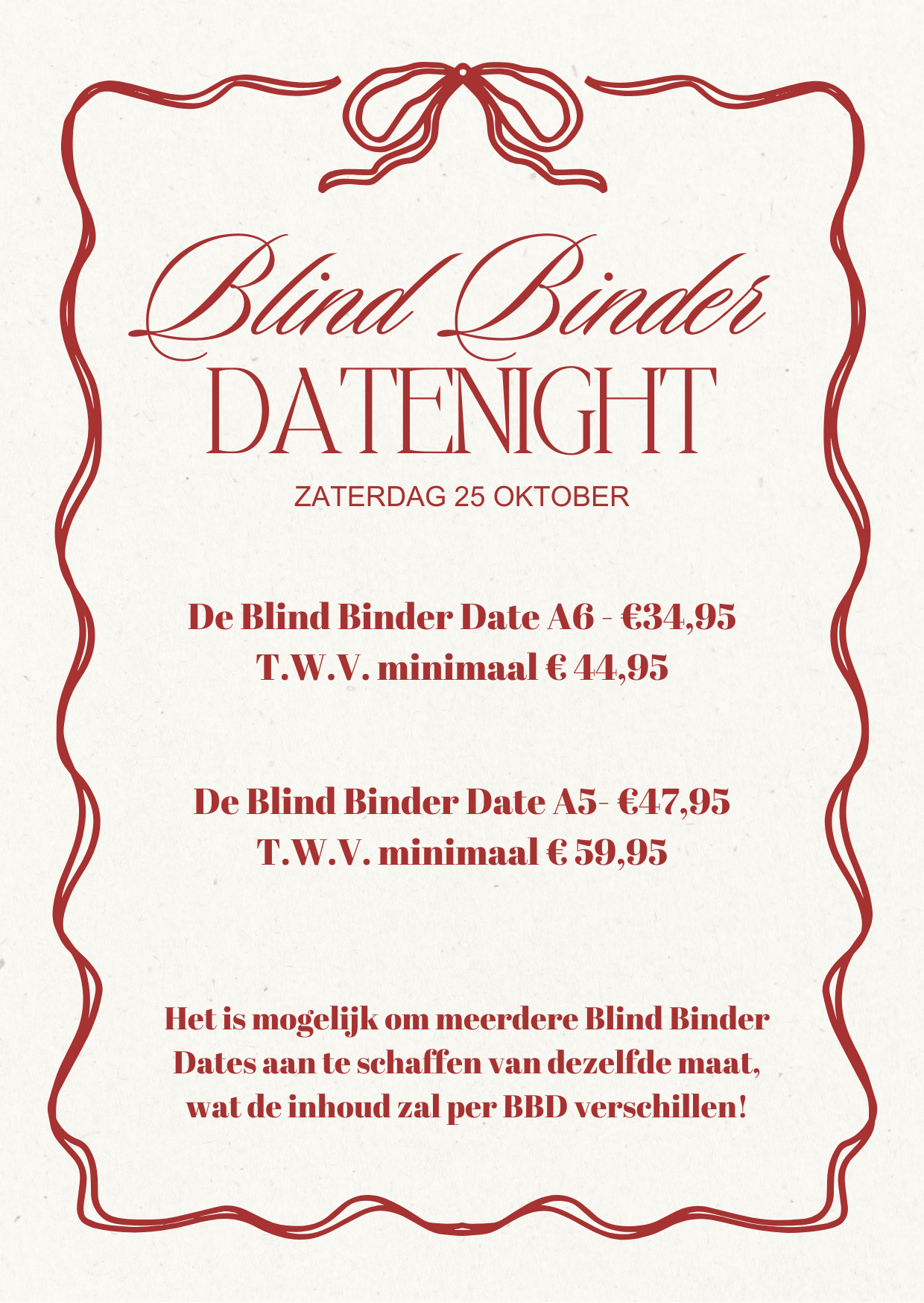 Blind Binder Date A5