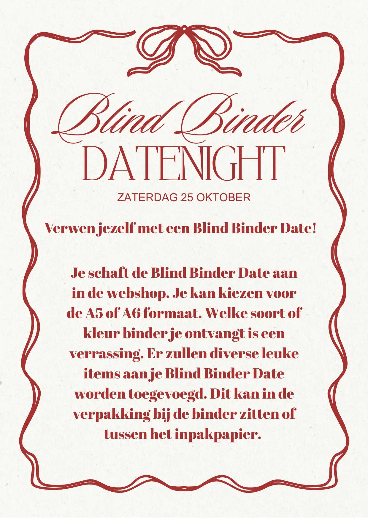 Blind Binder Date A5