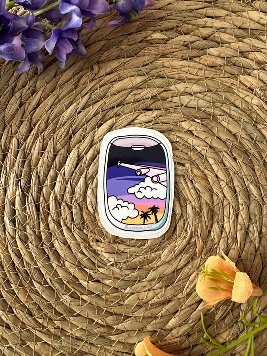 Sticker Vliegtuigraam