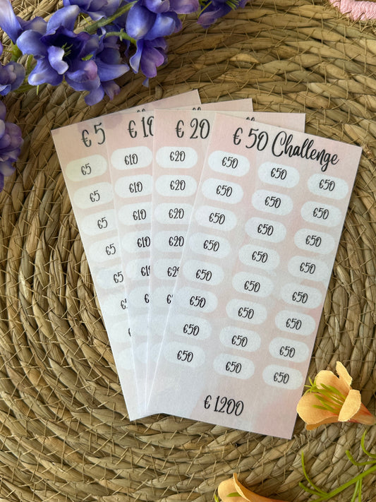 Briefgeld challenges - Roze