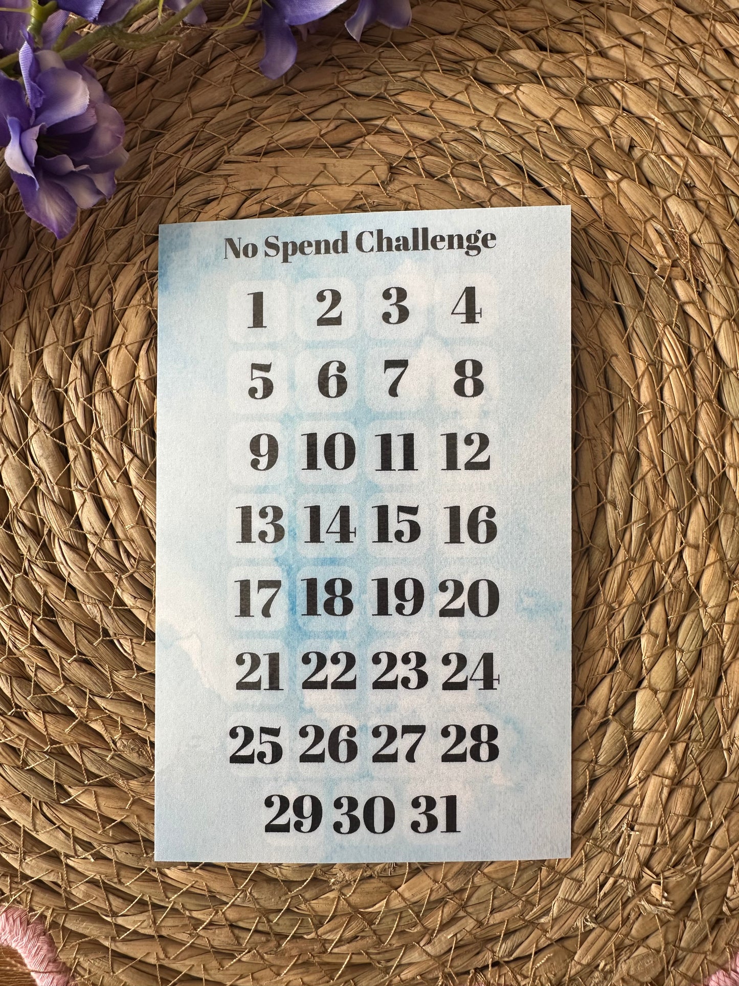 No Spend challenge