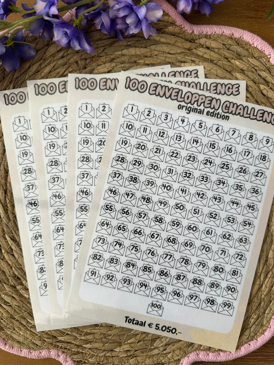 100 enveloppen challenge