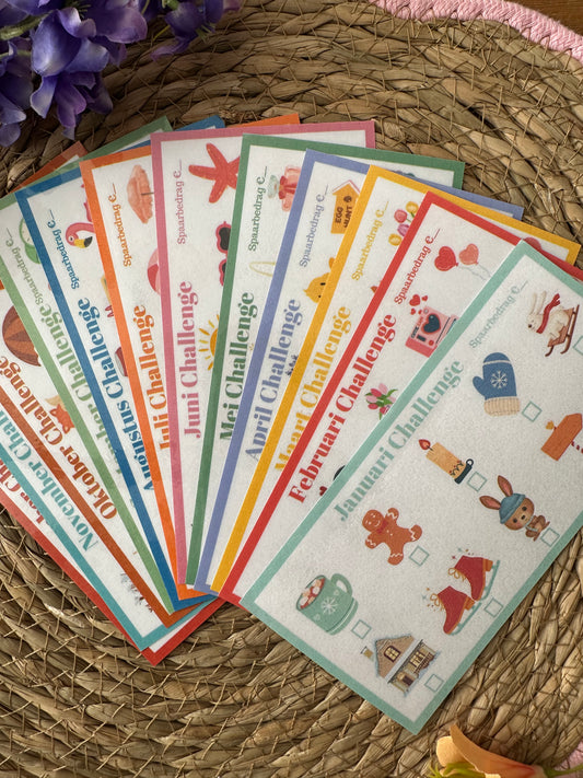 12 maanden challenges symbolen
